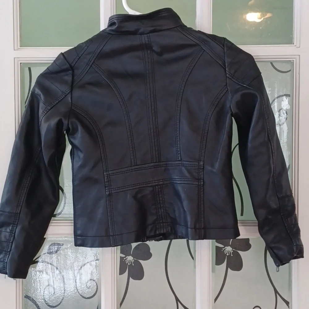 Arizona Jean Co. Motorcycle Jacket size 6/7 black